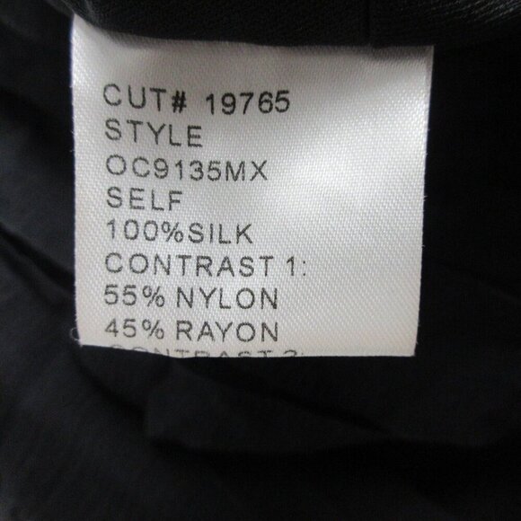 Tadashi Collection Silk Dress 16 Black Beaded Bodycon Elegant Luxury Formal 496 - Picture 10 of 12